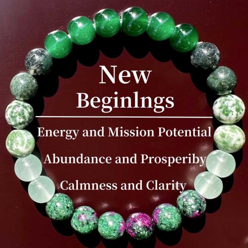 Gemstone Bracelets, Green Dot Stone, with Unakite, Round, handmade, fashion jewelry & Unisex, Length:Approx 6.3-7.87 Inch, Sold By PC