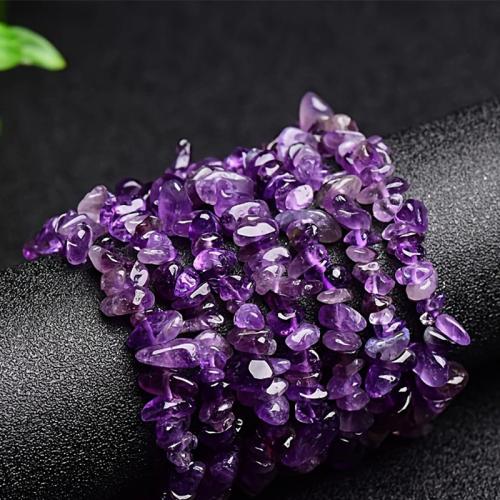 Amethyst Bracelet, irregular, polished, fashion jewelry & Unisex, beads length 5-8mm, Length:Approx 7.09 Inch, Sold By PC