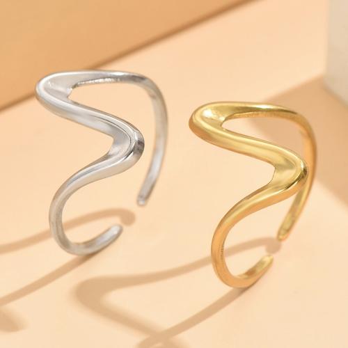 Stainless Steel Finger Ring, 304 Stainless Steel, Adjustable & fashion jewelry & for woman, more colors for choice, US Ring Size:7, Sold By PC