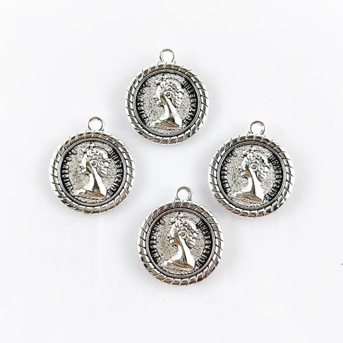 Tibetan Style Pendants, antique silver color plated, DIY, nickel, lead & cadmium free, 24x28mm, Hole:Approx 2.5mm, Approx 100PCs/Bag, Sold By Bag