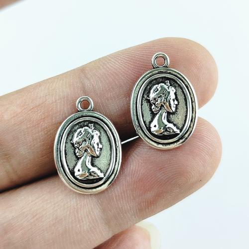 Tibetan Style Pendants, antique silver color plated, DIY, more colors for choice, nickel, lead & cadmium free, 15x21mm, 100PCs/Bag, Sold By Bag