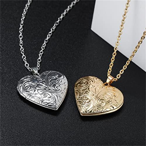 Fashion Locket Necklace, 304 Stainless Steel, Heart, polished, can open and put into something & fashion jewelry & for woman, more colors for choice, Length:65.5 cm, Sold By PC