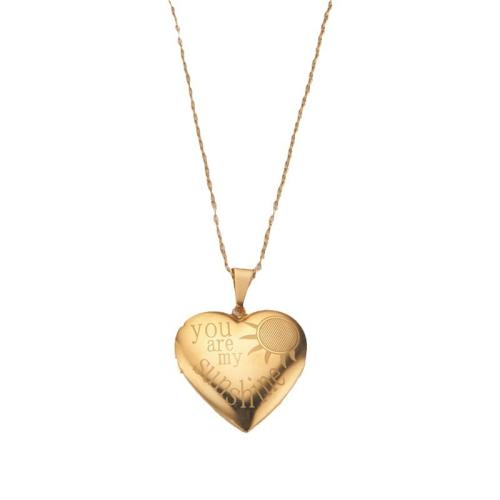 Fashion Locket Necklace, 304 Stainless Steel, with 2 Inch extender chain, Heart, polished, fashion jewelry & for woman, more colors for choice, Length:18 Inch, Sold By PC