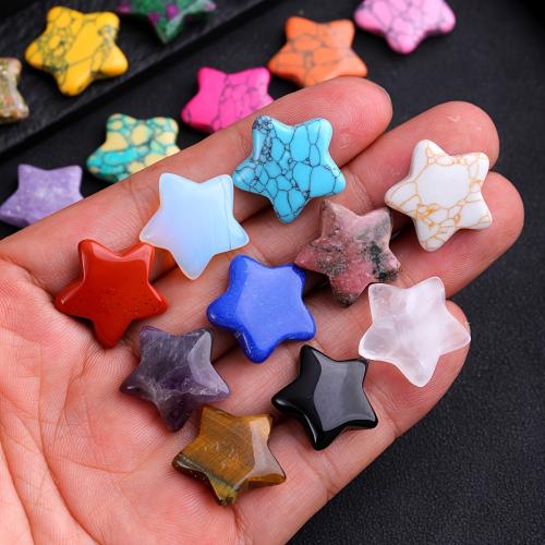 Fashion Decoration, Gemstone, Star, polished, different materials for choice, 20x20mm, Sold By PC