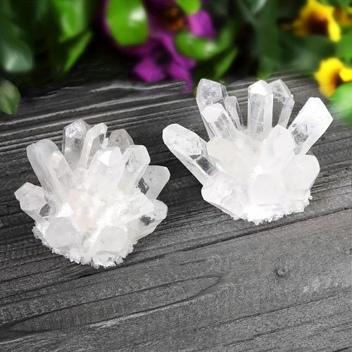 Fashion Decoration, Clear Quartz, druzy style & different size for choice, Sold By PC