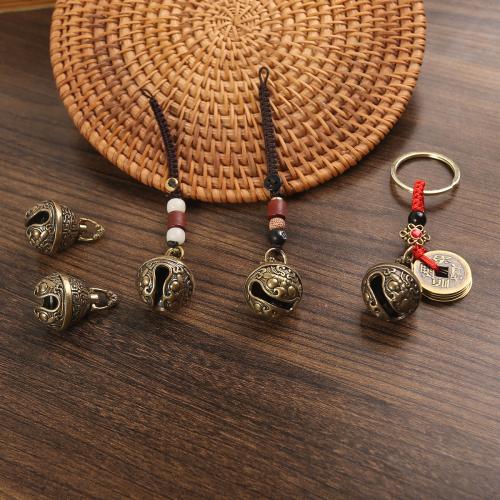 Hanging Ornaments, Brass, with Polyester Cord, Unisex & different styles for choice, ornament length 20-100mm, Sold By PC