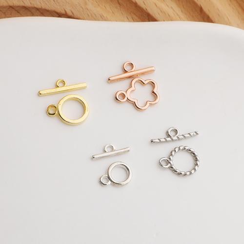 925 Sterling Silver Toggle Clasp, DIY & different styles for choice, Sold By Set