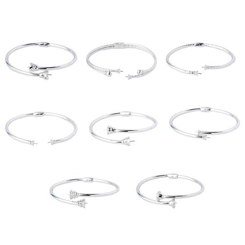 Bracelet en argent sterling, Argent sterling 925, DIY & styles différents pour le choix, Vendu par PC