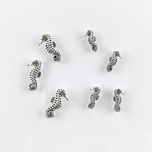 Tibetan Style Animal Beads, Seahorse, antique silver color plated, DIY & different size for choice, nickel, lead & cadmium free, Approx 100PCs/Bag, Sold By Bag