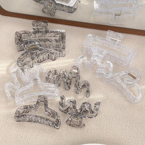 Hair Claw Clips, PC Plastic, different size for choice & for woman, more colors for choice, Sold By Bag