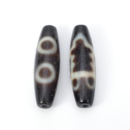 Natural Tibetan Agate Dzi Beads, DIY, 12x38mm, Sold By PC