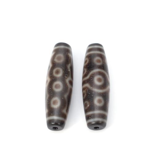 Natural Tibetan Agate Dzi Beads, DIY, 12x38mm, Sold By PC