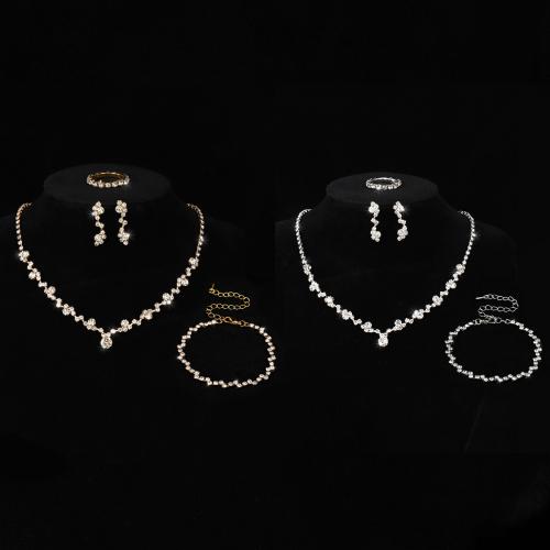 Tibetan Style Jewelry Sets, plated, different styles for choice & for woman & with rhinestone, more colors for choice, Sold By Set