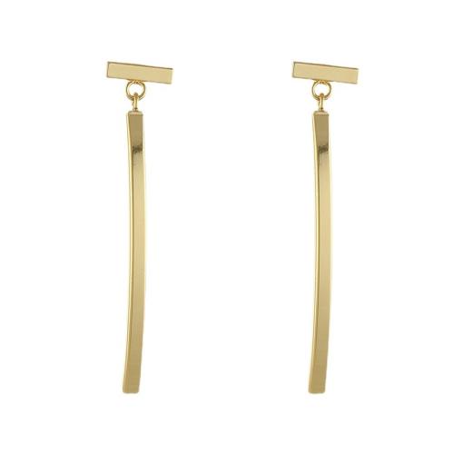 Brass Stud Earring, fashion jewelry & for woman, golden, Sold By Pair