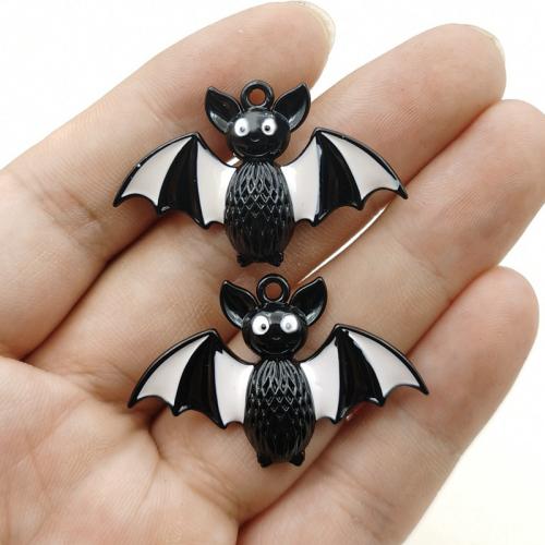 Tibetan Style Enamel Pendants, Bat, plated, DIY, 40x26mm, 100PCs/Bag, Sold By Bag