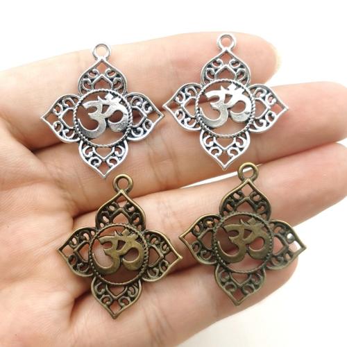 Tibetan Style Pendants, plated, DIY, more colors for choice, 39x30mm, 100PCs/Bag, Sold By Bag