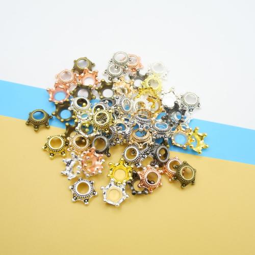 Bijoux de perles en alliage de Zinc , couronne, Placage, DIY, plus de couleurs à choisir, 13x15x6mm, 100PC/sac, Vendu par sac