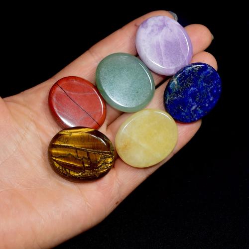 Massage Jewelry, Gemstone, Oval, different materials for choice, 25x30x10mm, Sold By PC