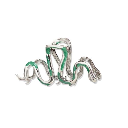 Hair Claw Clips, Tibetan Style, Snake, plated, different size for choice & for woman & enamel, more colors for choice, nickel, lead & cadmium free, Sold By PC