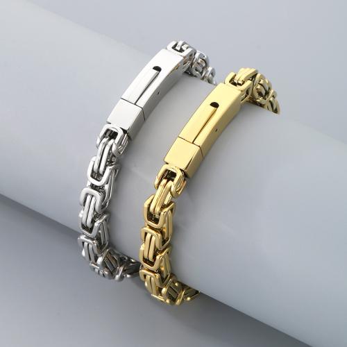 Bracelet d'acier titane, Placage, pour femme, plus de couleurs à choisir, Longueur:21 cm, Vendu par PC