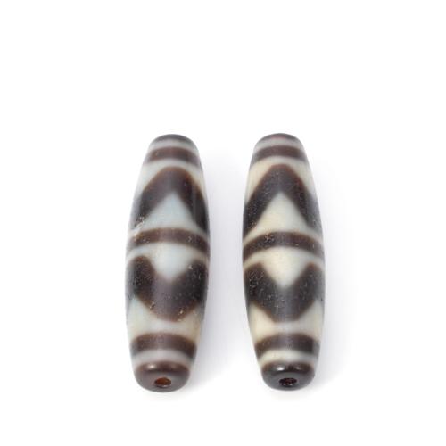 Natural Tibetan Agate Dzi Beads, DIY, 12x38mm, Sold By PC