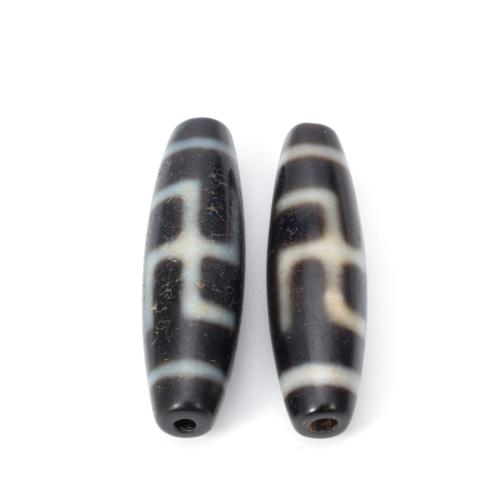 Natural Tibetan Agate Dzi Beads, DIY, 12x38mm, Sold By PC