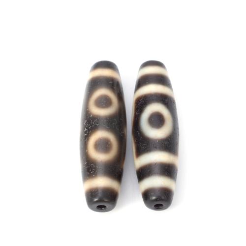 Natural Tibetan Agate Dzi Beads, DIY, 12x38mm, Sold By PC