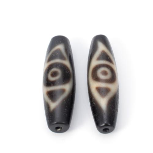 Natural Tibetan Agate Dzi Beads, DIY, 12x38mm, Sold By PC