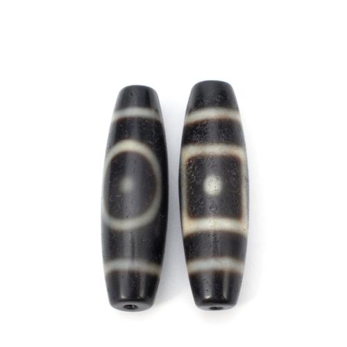 Natural Tibetan Agate Dzi Beads, DIY, 12x38mm, Sold By PC