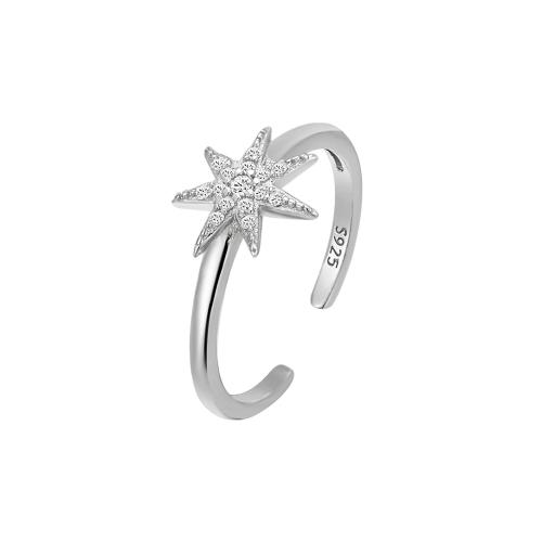 Zircon cubique Micro Pave Sterling Silver Rings, argent sterling 925, pavé de micro zircon & pour femme, plus de couleurs à choisir, Vendu par PC