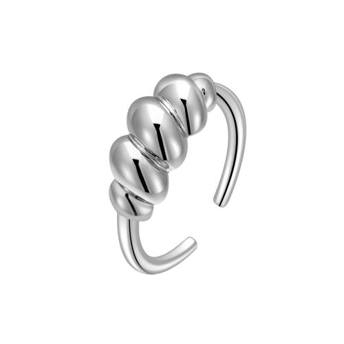 925 Sterling Silver Finger Rings, for woman, platinum color, Sold By PC