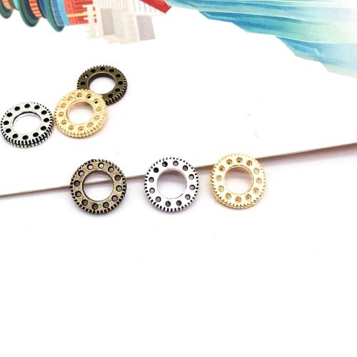 Tibetan Style Pendants, Gear Wheel, plated, DIY, more colors for choice, 10x10x1mm, 100PCs/Bag, Sold By Bag