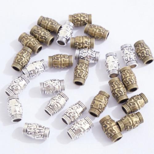 Tibetan Style Jewelry Beads, plated, DIY, more colors for choice, 12x7mm, 100PCs/Bag, Sold By Bag