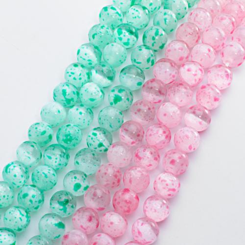 Gemstone Jewelry Beads, Gypsum Stone, Round, DIY & different size for choice, more colors for choice, Hole:Approx 1mm, Length:Approx 15.5 Inch, Sold By PC