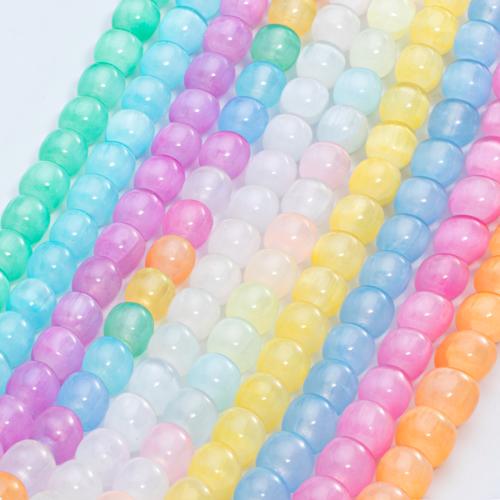 Gemstone Jewelry Beads, Gypsum Stone, Apple, DIY, more colors for choice, 8x8mm, Hole:Approx 1mm, Sold Per Approx 15.3 Inch Strand