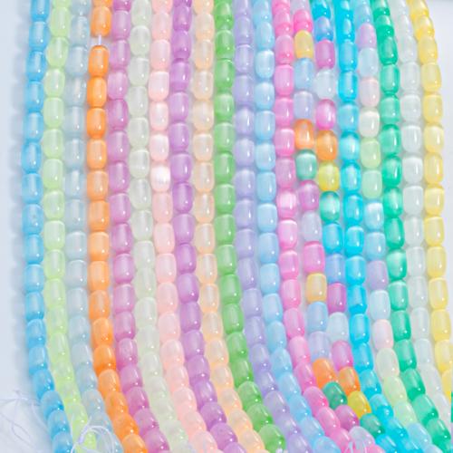 Gemstone Jewelry Beads, Gypsum Stone, barrel, DIY, more colors for choice, 8x12mm, Hole:Approx 1mm, Sold Per Approx 15.5 Inch Strand