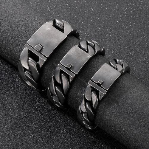 Stainless Steel Jewelry Bracelet, 316L Stainless Steel, plated, different size for choice & for man, more colors for choice, Sold By PC