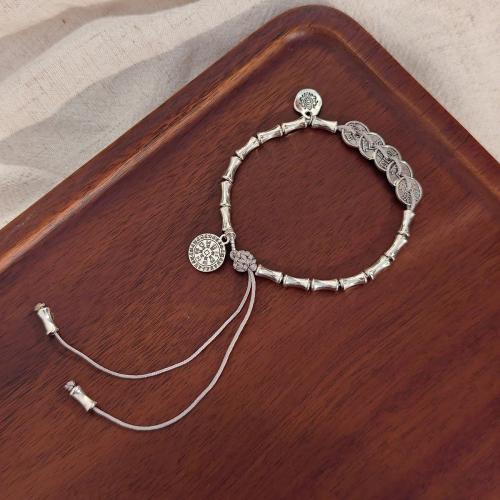 Tibetan Style Bangle, silver color plated, fashion jewelry, silver color, nickel, lead & cadmium free, Sold By PC