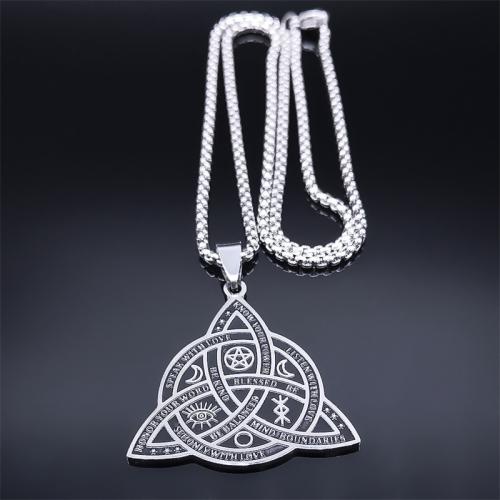 Stainless Steel Jewelry Necklace, 304 Stainless Steel, plated, fashion jewelry & Unisex, original color, Length:50 cm, Sold By PC