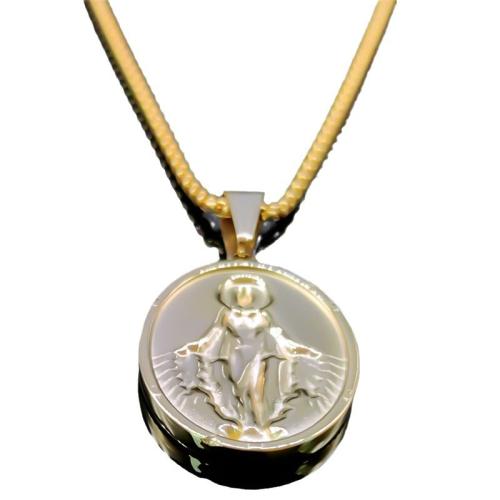 Stainless Steel Jewelry Necklace, 304 Stainless Steel, plated, fashion jewelry & for man, golden, Length:24 Inch, Sold By PC