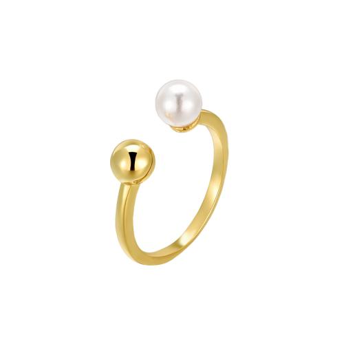 925 Sterling Silver Finger Rings, with Shell Pearl, for woman, more colors for choice, Sold By PC