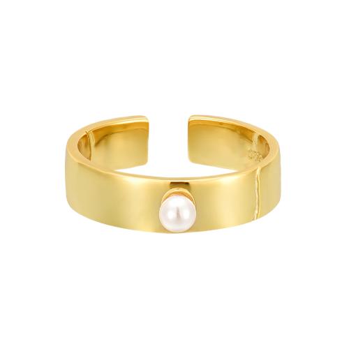 925 Sterling Silver Finger Rings, with Shell Pearl, for woman, more colors for choice, Sold By PC