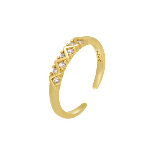 Cubic Zirconia micr3ofono pavimenta anillos de plata esterlina, plata de ley 925, micro arcilla de zirconia cúbica & para mujer, más colores para la opción, Vendido por UD