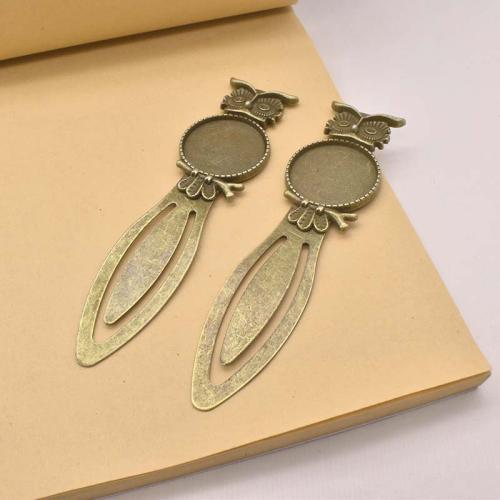 Tibetan Style Bookmark Findings, Round, antique bronze color plated, DIY, 20mm, 100PCs/Bag, Sold By Bag