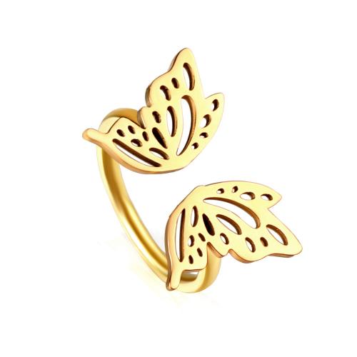 304 Stainless Steel Finger Ring, gold color plated, different styles for choice & for woman, US Ring Size:9, Sold By PC