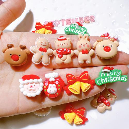 Mobile Phone DIY Decoration, Resin, epoxy gel, Christmas Design & cute, more colors for choice, Sold By PC