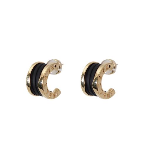 Brass Stud Earring, with PU Leather, plated, fashion jewelry, more colors for choice, nickel, lead & cadmium free, 15x10mm, Sold By Pair