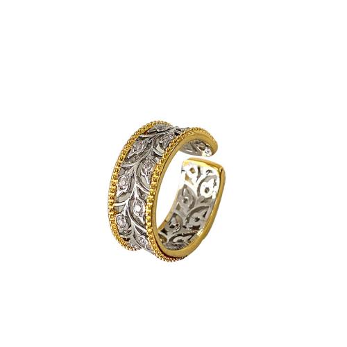 Brass Finger Ring, plated, fashion jewelry, golden, nickel, lead & cadmium free, The inner diameter is about 1.8cm, Sold By PC