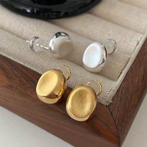 Brass Stud Earring, plated, fashion jewelry, more colors for choice, nickel, lead & cadmium free, 12x10mm, Sold By Pair