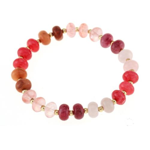 Gemstone Bracelets, handmade, fashion jewelry & different styles for choice & for woman, more colors for choice, Length:Approx 18 cm, Sold By PC